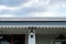 Thai style Detail connection of roof tiles with gypsum board ceiling and eaves,New home local thailand