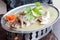 Thai style steam seabass fish