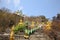 Thai top temple, he has many large golden Buddha images. Natural background