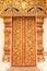 Thai tradition style Buddhist church door