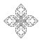 Thai Vintage Art Snowflake Vector for Christmas and New Year