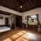 Thai wooden house interiors