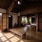 Thai wooden house interiors