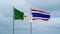 Thailand and Algeria flag