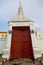 thailand asia in bangkok rain temple pavement flag