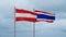 Thailand and Austria flag