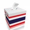 Thailand - ballot box, voting concept - 3D illustration