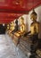 Thailand Bangkok city panorama asian culture and golden Buddha sculptures