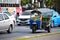 Thailand. Bangkok. January 2020. National transport tuk tuk in Thailand. Taxi in Asia. Open the machine to transport people.