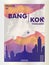 Thailand Bangkok skyline city gradient vector poster