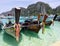 Thailand boats on beautiful sea