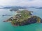 Thailand cape Panwa aerial view from drone camera