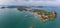 Thailand cape Panwa aerial view from drone camera