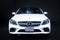 Thailand - Dec , 2018: Mercedes benz C200 coupe white color car presented in motor expo Nonthaburi Thailand