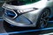 Thailand - Dec , 2018 : Mercedes Benz Eqa electric concept model for future car in motor show . close up headlight