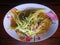 Thailand favorite menu somtum papaya spicy salad