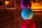Thailand Festival Holiday Event decorates by China Colourful ball circle lamp, hang on to sling in the dark night