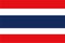 Thailand flag - illustration design style.