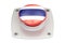 Thailand flag push button, 3D