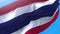 Thailand flag video waving in wind 4K.