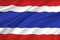 Thailand flag wavy realistic 3D Bangkok symbol