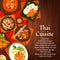 Thailand food Thailand meals cartoon vector poster