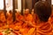 Thailand monk pray for celebration