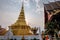 Thailand,Nan - Febury 28, 2020: Wat Phra That Chae Haeng