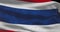 Thailand national flag footage. Thai waving country flag on wind