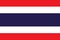 Thailand national flag, official flag of Thailand, true color