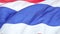 Thailand National Flag, Slow Motion, Smooth blowing in the wind on a windy day rising sun