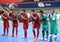 Thailand national futsal team players thank the fans