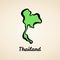 Thailand - Outline Map