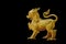 Thailand pattern on gold Lion statue