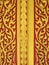 Thailand pattern style pattern handmade on door