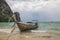 Thailand, Pranang, 23, September, 2018: View of the boats in the ocean. Krabi Province, Raleigh Peninsula