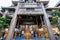 Thailand Style Belfry and Natural stone carve granite chinese pagoda in Wat Kalayanamitr Varamahaviha