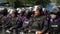 Thailand: Thai Riot Police waiting under a hot sun