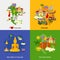 Thailand Tourism Icons Set