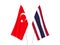 Thailand and Turkey flags