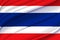 Thailand waving flag illustration.