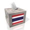 Thailand - wooden ballot box - voting concept
