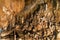 Tham Nam Lod caves in Mae Hong Son province Thailand offers beautiful stalagmite and stalactite formation in its large