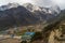 Thame village in a morning, Everest region, Nepal