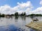 Thames River Water Ducks Water HDR Sky Clouds