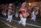 Thammattam Players (right) lead a group of Davul Players as they perform during the Esala Perahera in Kandy, Sri Lanka.