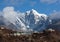 Thamserku mount in Sagarmatha National park, Nepal Himalayas