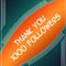 Thank followers 1000 orange