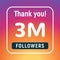 Thank you 3 million followers congratulation subscribe. 3m like follow anniversary