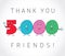 Thank you 5000 followers card